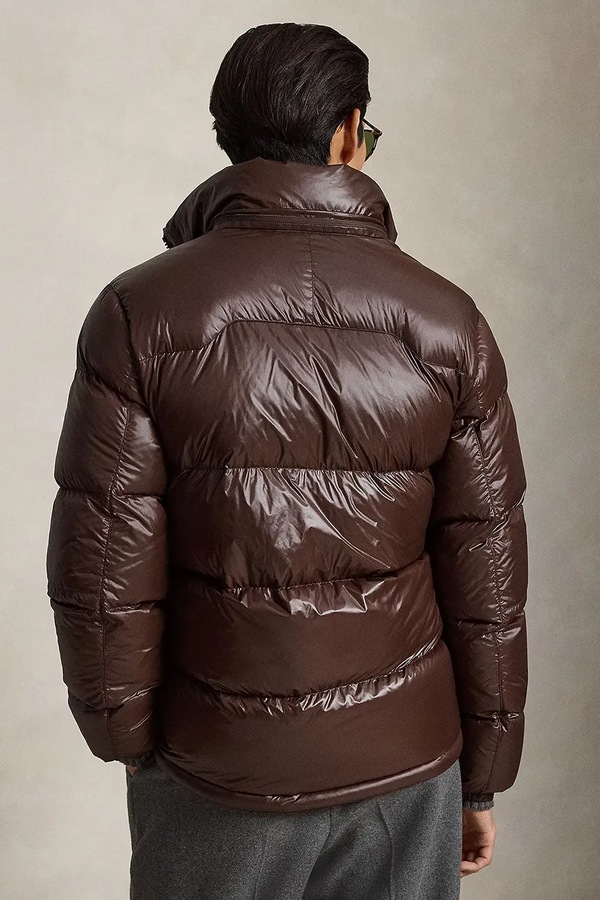 Стьобана куртка чоловіча Polo Ralph Lauren колір коричневий фото 2
