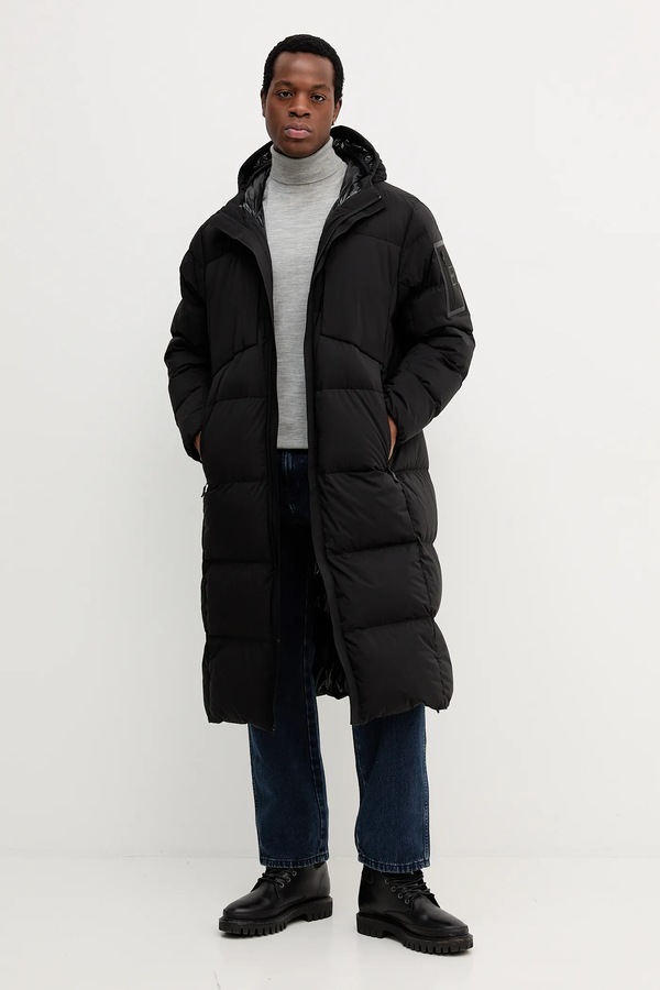 Пухова куртка BOSS Green OW_Riplite Coat HD колір чорний фото 2