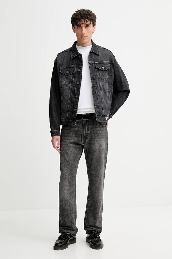 Джинсовая куртка Guess Jeans цвет серый