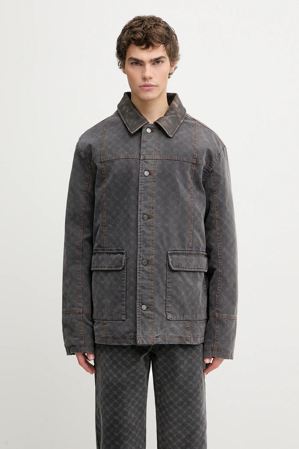 Бавовняна куртка Daily Paper Monogram Workwear колір сірий