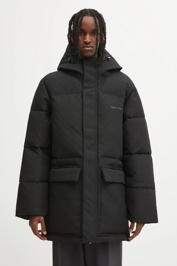 Куртка Daily Paper Oba Monogram Puffer колір чорний