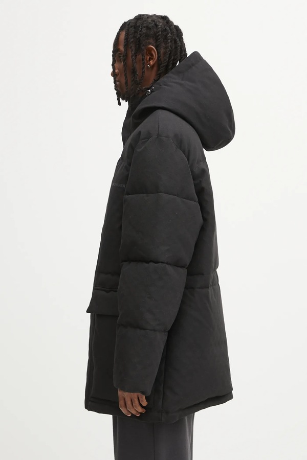 Куртка Daily Paper Oba Monogram Puffer колір чорний