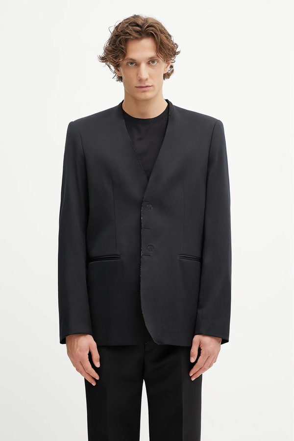 Піджак з вовною MM6 Maison Margiela x MM6 Wardro колір чорний