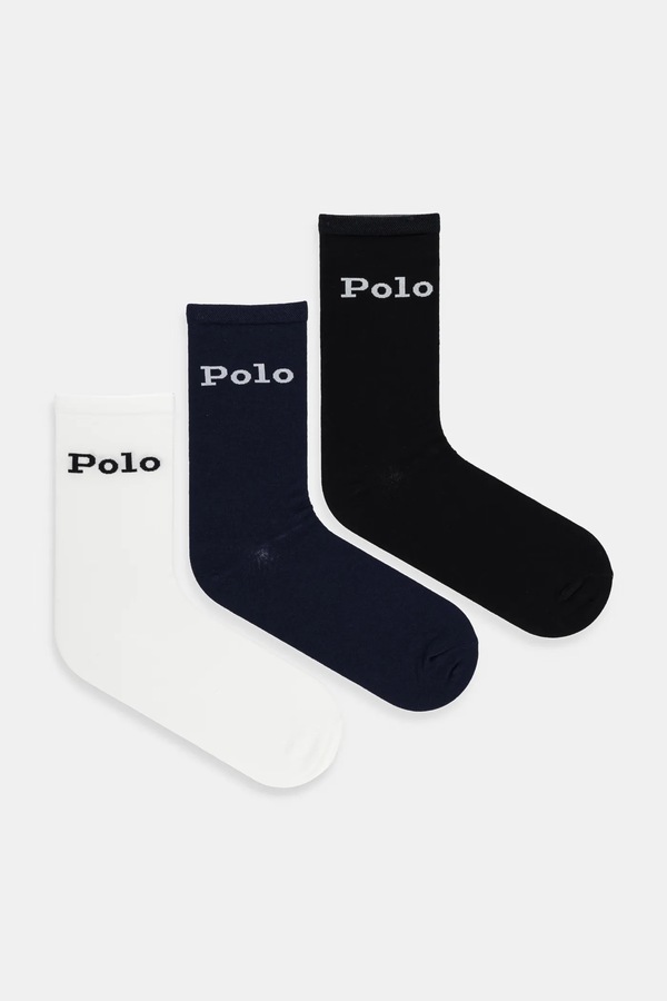Шкарпетки Polo Ralph Lauren 3-pack колір чорний фото 2