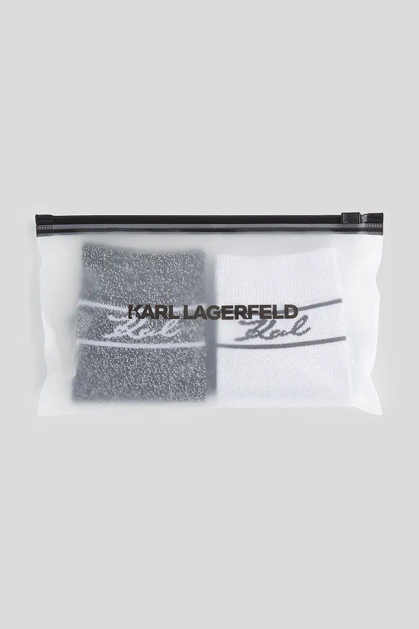 Шкарпетки Karl Lagerfeld 2-pack K/SIGNATURE колір білий фото 4