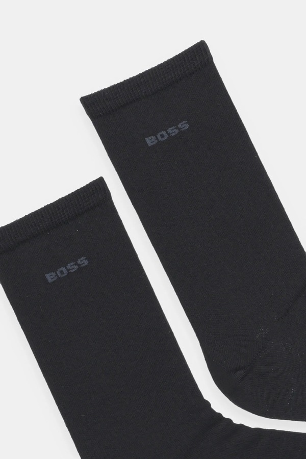 Шкарпетки BOSS 2-pack 2P RS Uni Logo CC W колір чорний фото 2
