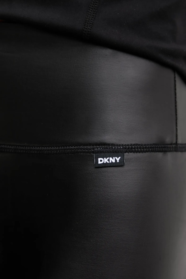 Легінси DKNY колір чорний фото 4