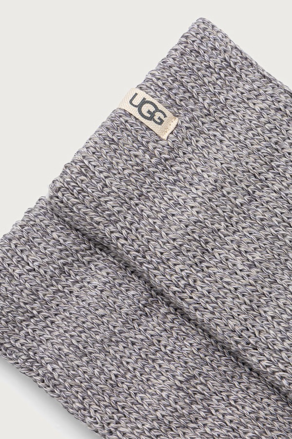 Шкарпетки жіночі з бавовною UGG TYLA колір сірий фото 2
