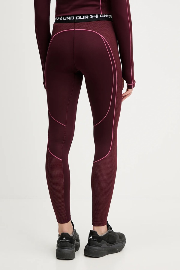 Легінси для тренувань Under Armour ColdGear колір бордовий фото 3