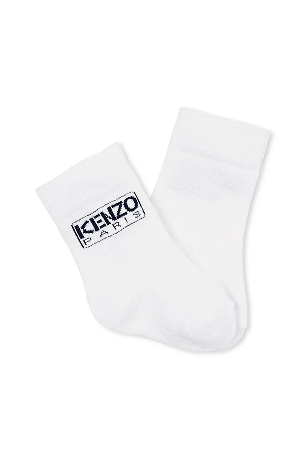 Дитячі шкарпетки Kenzo Kids 2-pack колір білий фото 4