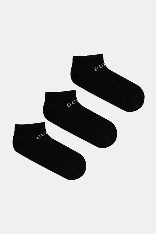 Шкарпетки Guess 3-pack колір чорний
