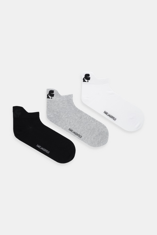 Шкарпетки Karl Lagerfeld 3-pack колір білий фото 2