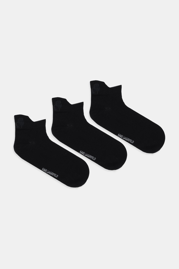 Шкарпетки Karl Lagerfeld 3-pack колір чорний фото 2