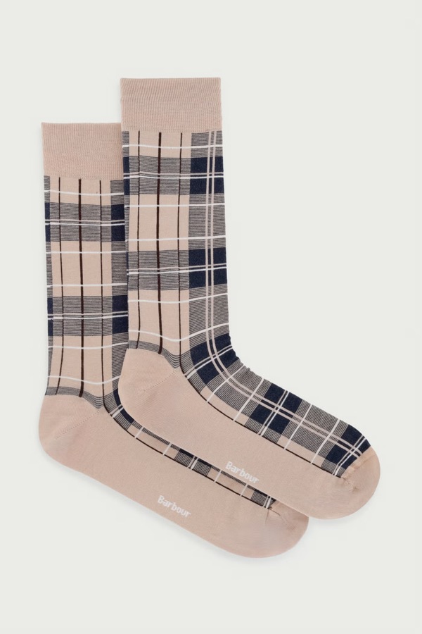 Шкарпетки чоловічі з бавовною Barbour колір бежевий фото 2