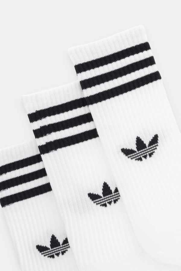 Носки adidas Originals 3-Stripes 3-pack цвет белый