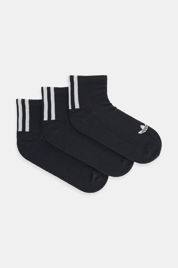Шкарпетки adidas Originals 3-Stripes 3-pack колір чорний фото 2