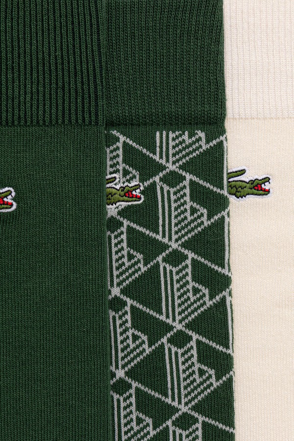 Носки 3 шт. Lacoste цвет разноцветный