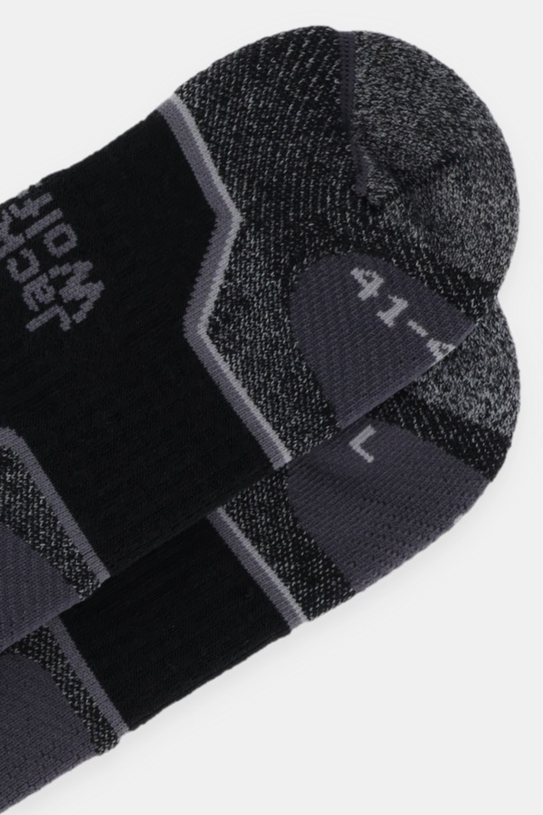 Шкарпетки з додаванням вовни Jack Wolfskin SKI MERINO колір чорний