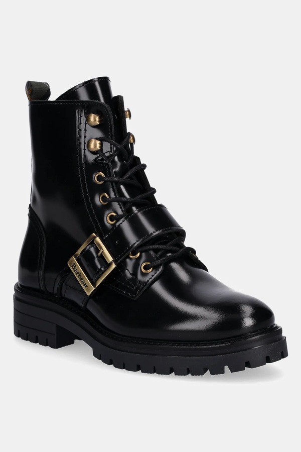 Кожаные ботинки Barbour Ouseburne цвет черный
