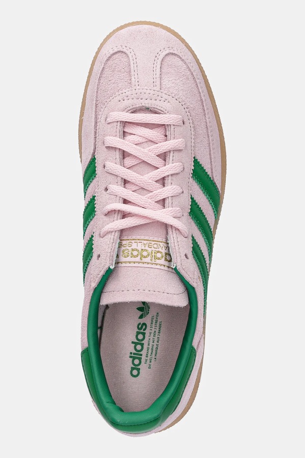 Замшеві кросівки adidas Originals Handball Spezial колір рожевий фото 4