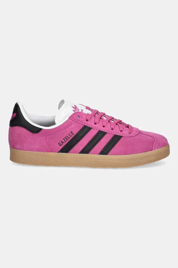 Замшеві кросівки adidas Originals Gazelle колір рожевий фото 2