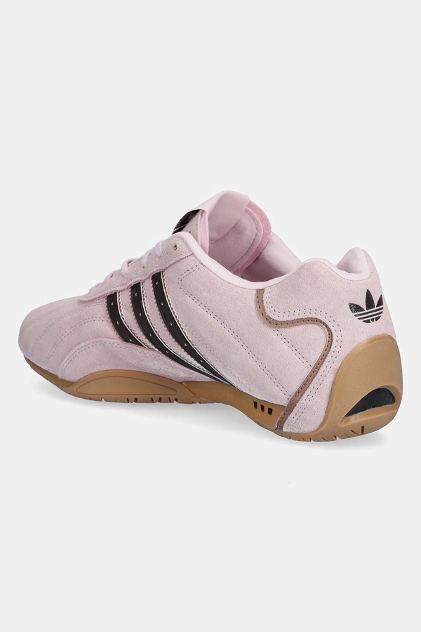 Замшеві кросівки adidas Originals Adiracer LO колір рожевий фото 2