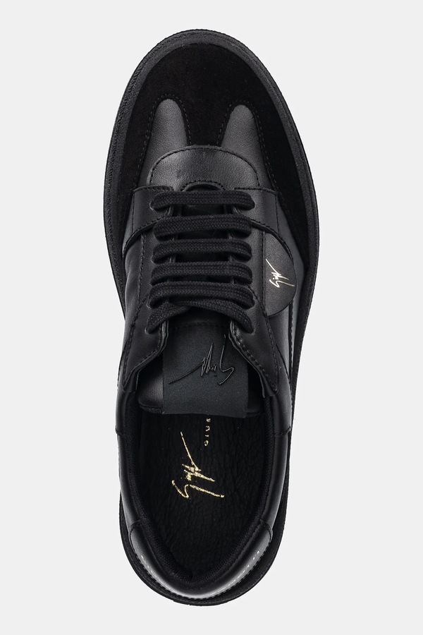 Шкіряні кросівки Giuseppe Zanotti GZ/94 колір чорний фото 4