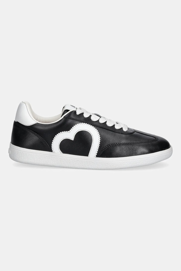 Кожаные кроссовки Love Moschino цвет черный