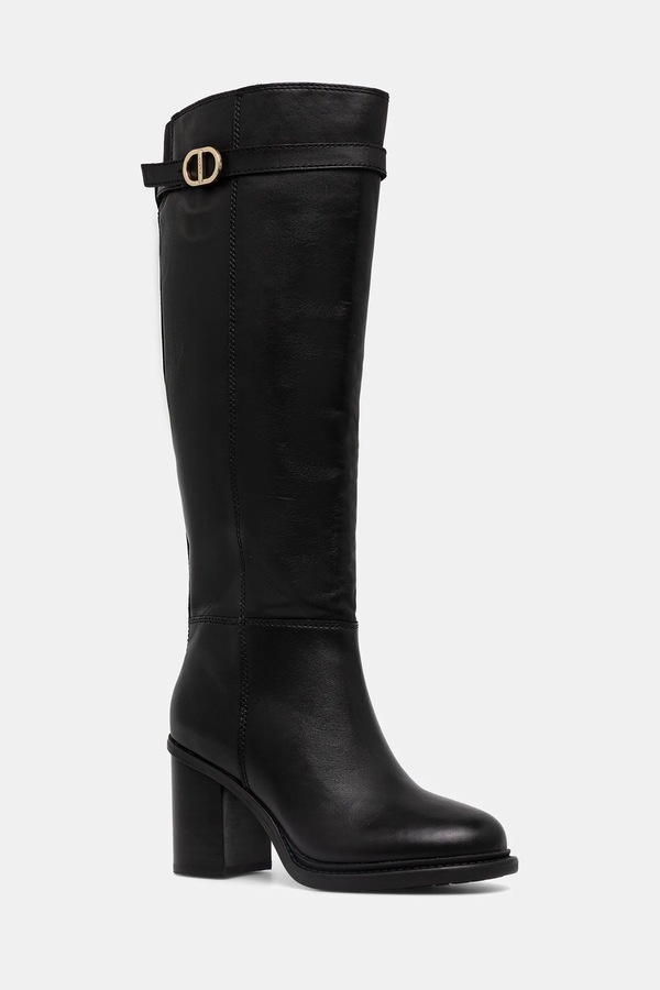 Кожаные сапоги Aldo CURCULIOS цвет черный