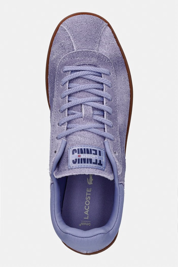 Baseshot Sneakers кросівки жіночі замшеві Lacoste колір фіолетовий фото 4