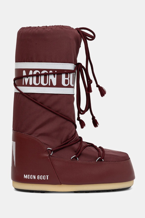 Зимові чоботи Moon Boot MB ICON NYLON колір червоний