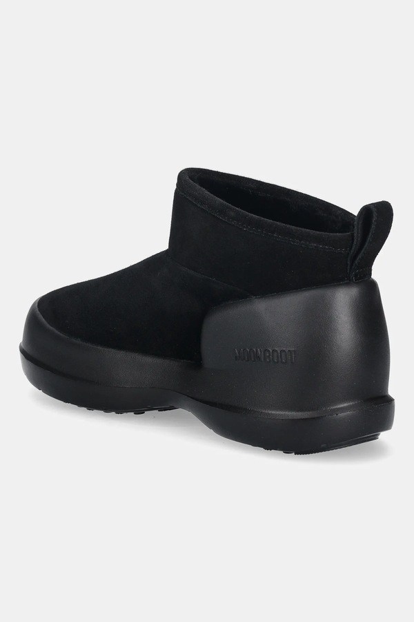 Замшеві чоботи Moon Boot MB MEZZALUNA LOW BOOT SUEDE колір чорний фото 3
