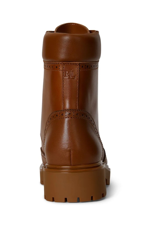 Кожаные ботинки Lauren Ralph Lauren Alysn Lup Pr цвет коричневый фото 2