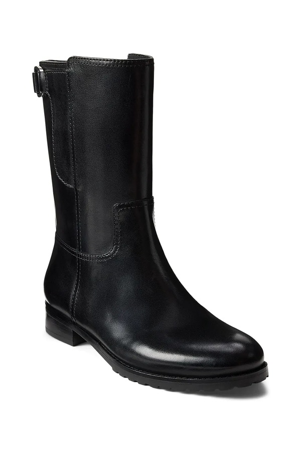 Кожаные ботинки Lauren Ralph Lauren Tasha Mid цвет черный