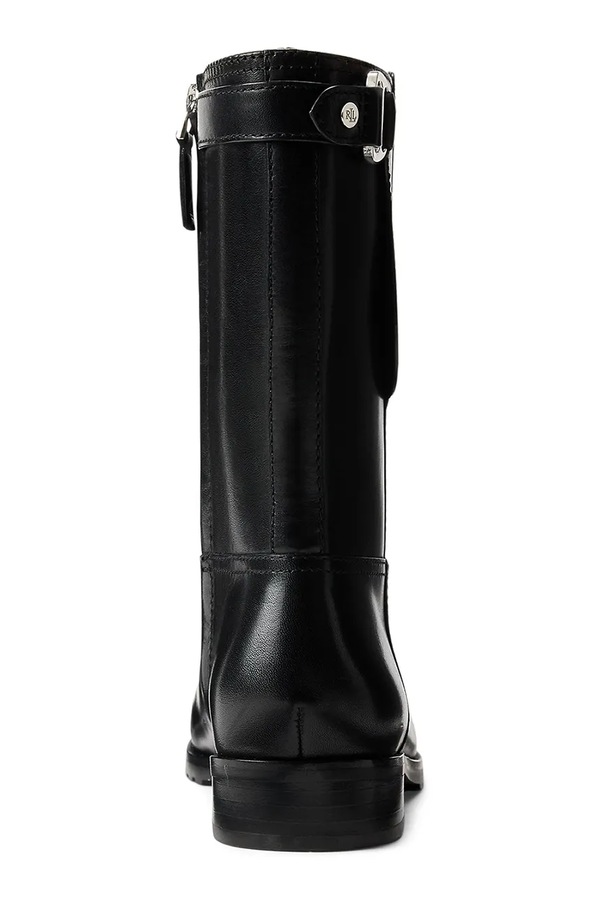 Кожаные ботинки Lauren Ralph Lauren Tasha Mid цвет черный фото 2