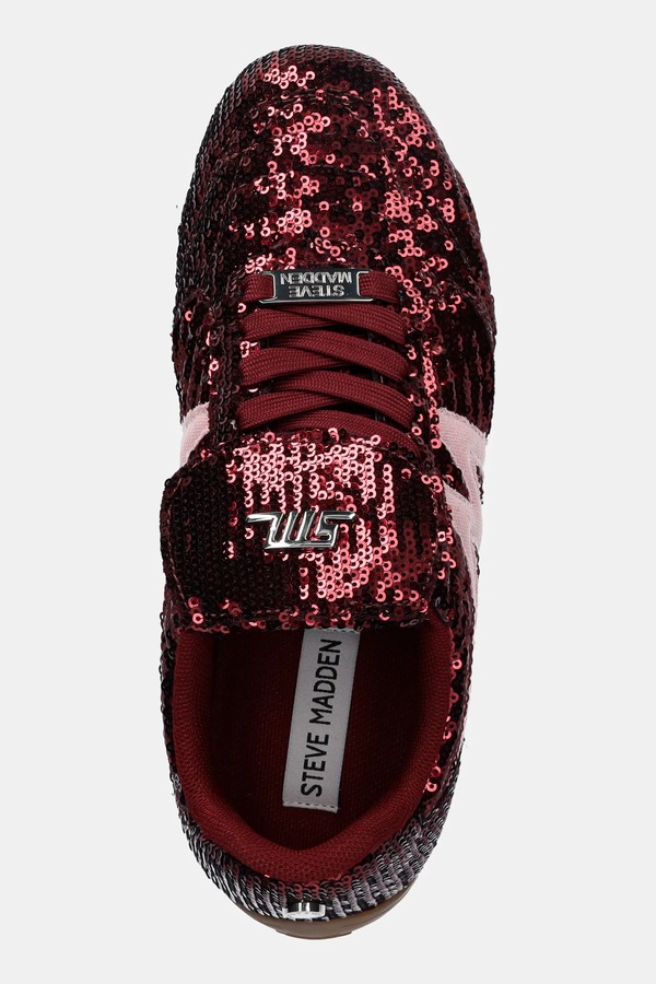 Кросівки Steve Madden FREEKICK-SE колір бордовий фото 4