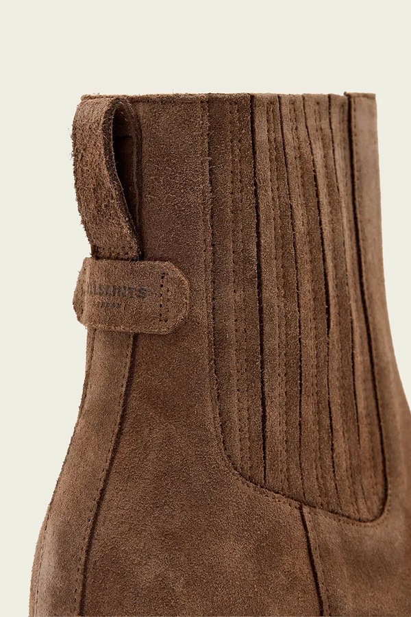 Замшеві черевики AllSaints Marcie Suede Boot колір коричневий фото 4