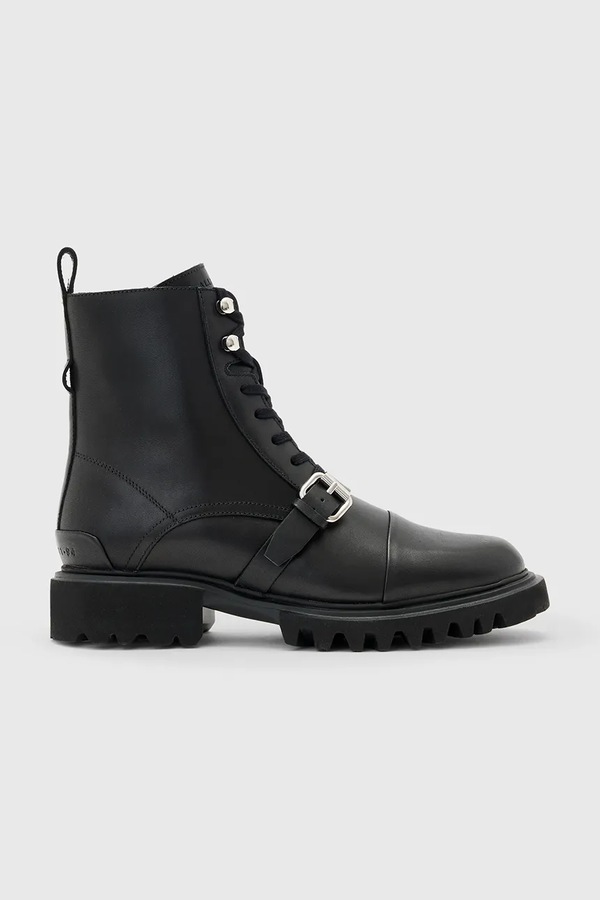 Шкіряні черевики AllSaints Tori Boot колір чорний