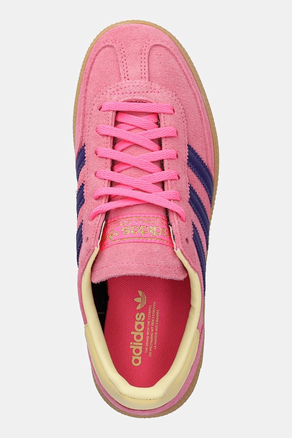 Замшеві кросівки adidas Originals Handball Spezial колір рожевий фото 4