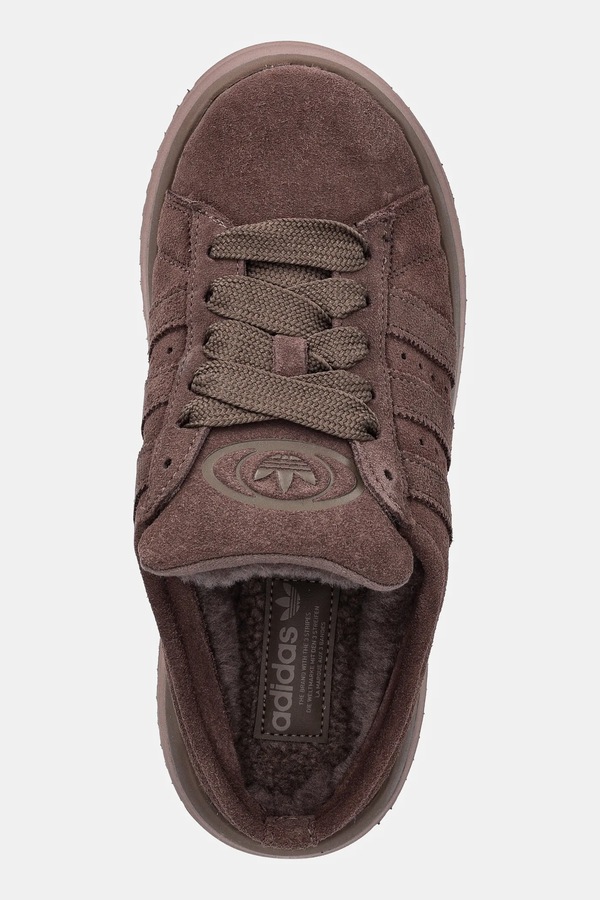 Замшеві кросівки adidas Originals Campus 00s колір коричневий фото 4