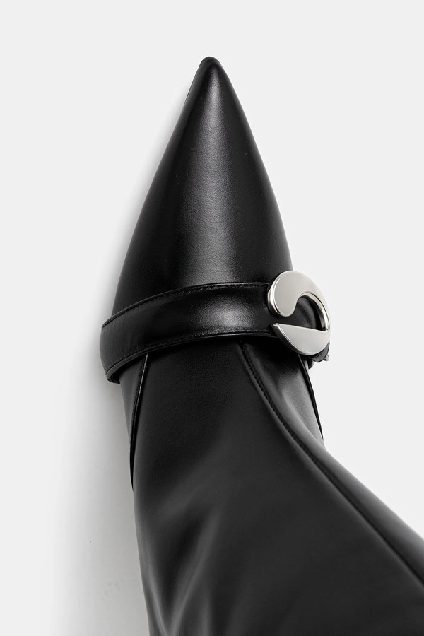 Шкіряні чоботи coperni Belt Boot колір чорний фото 4