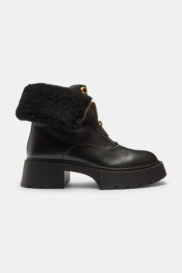 Черевики Coach Leah Platform колір чорний