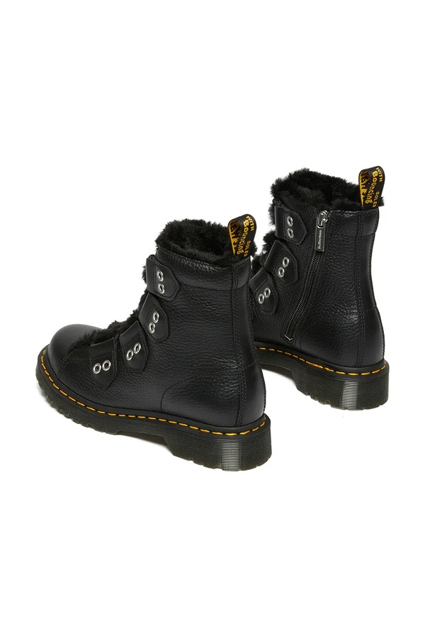 Кожаные ботинки Dr. Martens 1460 LTT Fur Lined цвет черный фото 2