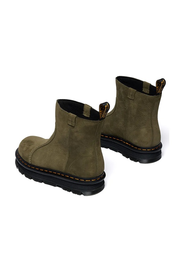 Черевики з нубуку Dr. Martens ZebZag Rigger колір зелений фото 2