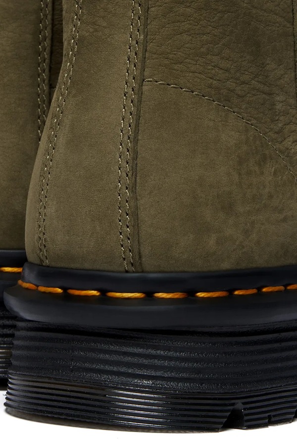 Черевики з нубуку Dr. Martens ZebZag Rigger колір зелений фото 4