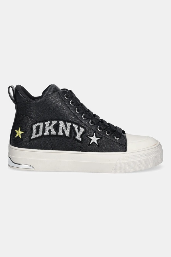 Шкіряні кеди DKNY Yaser Star колір чорний