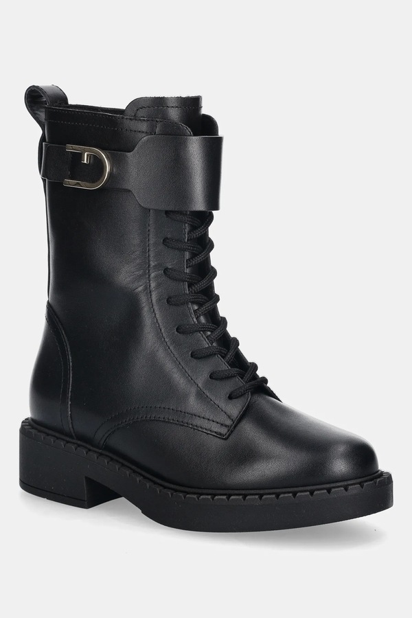 Шкіряні черевики Furla New Legacy Army Boot колір чорний