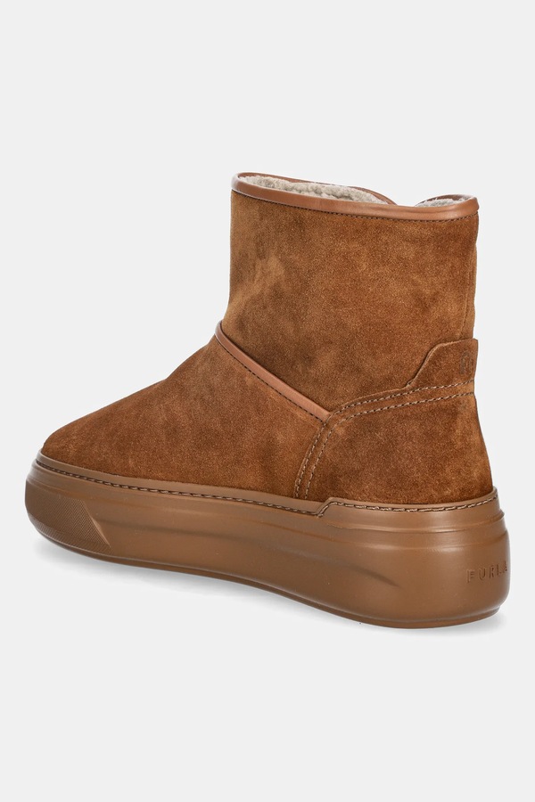 Замшеві чоботи Furla Nuage Snow Boot колір коричневий фото 2