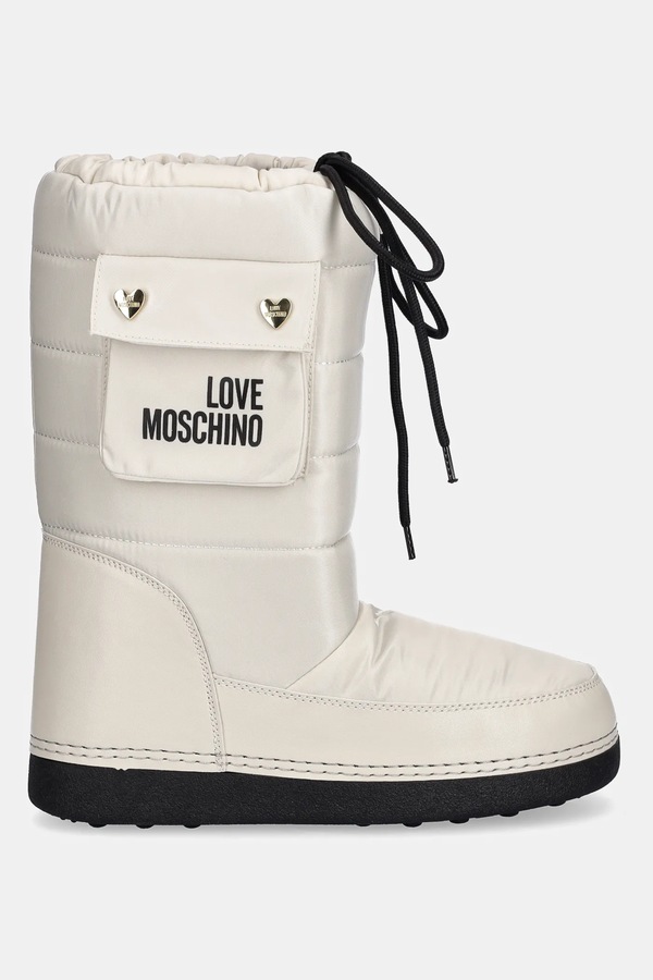 Зимові чоботи Love Moschino колір бежевий