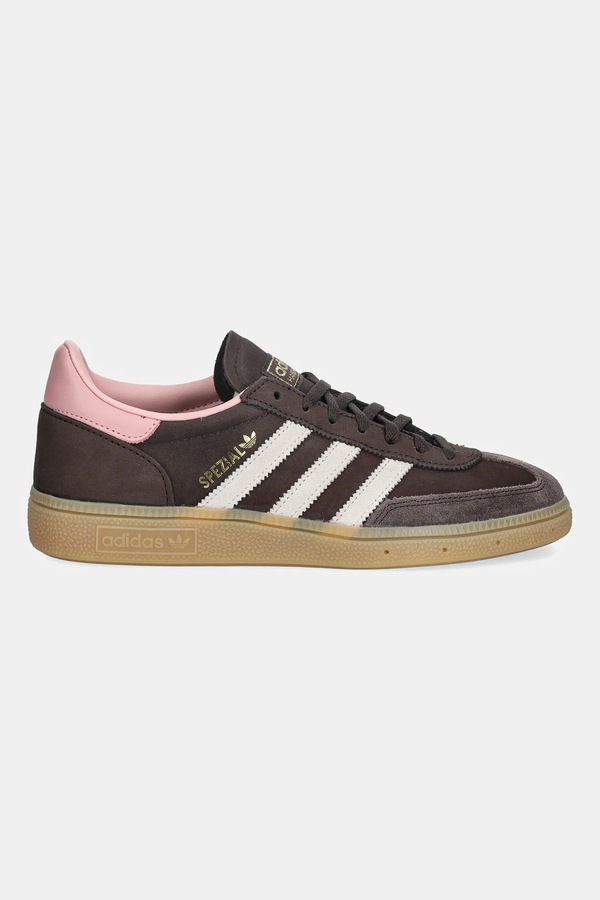 Замшеві кросівки adidas Originals Handball Spezial колір коричневий